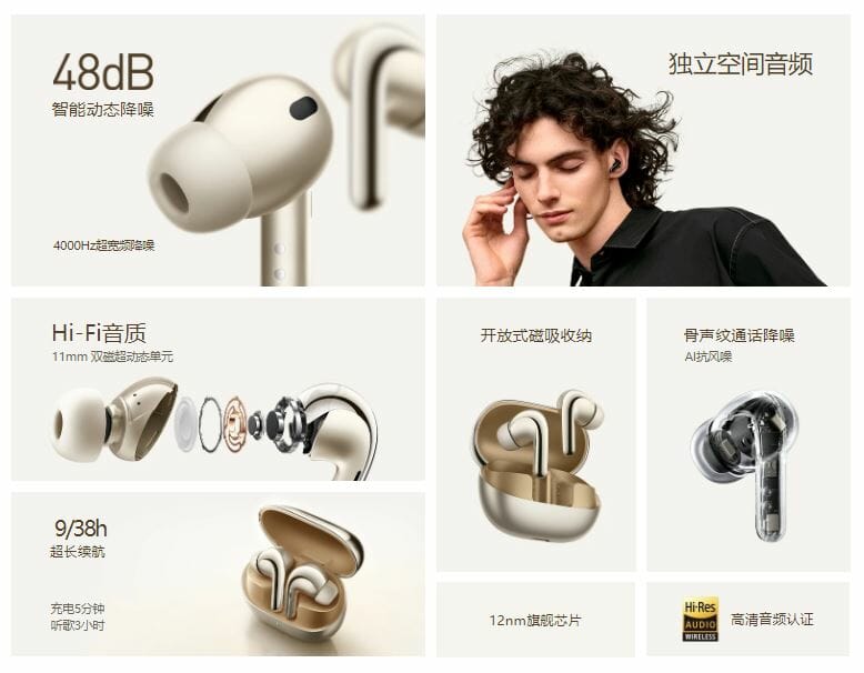 Xiaomi Buds 4 Pro』発表！詳細なスペック構成や性能、価格など