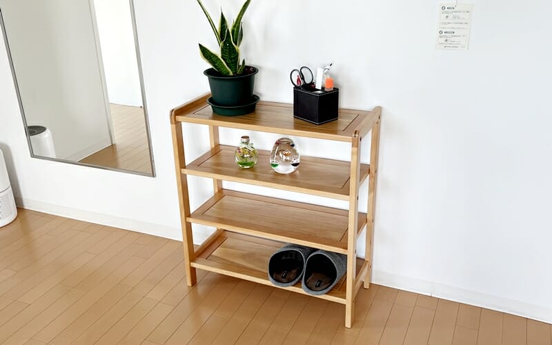 源氏木語YESWOOD シューズラック』レビュー | 上質で組み立ても簡単な