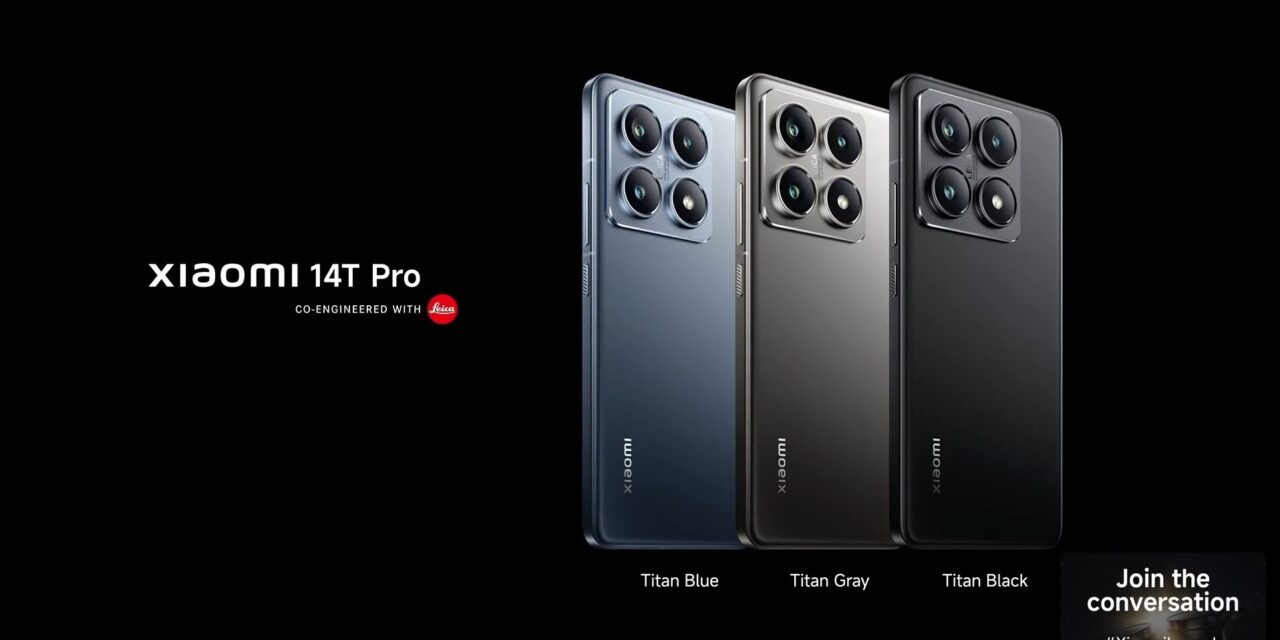 Xiaomi 14T Proのカラーバリエーション発表画面