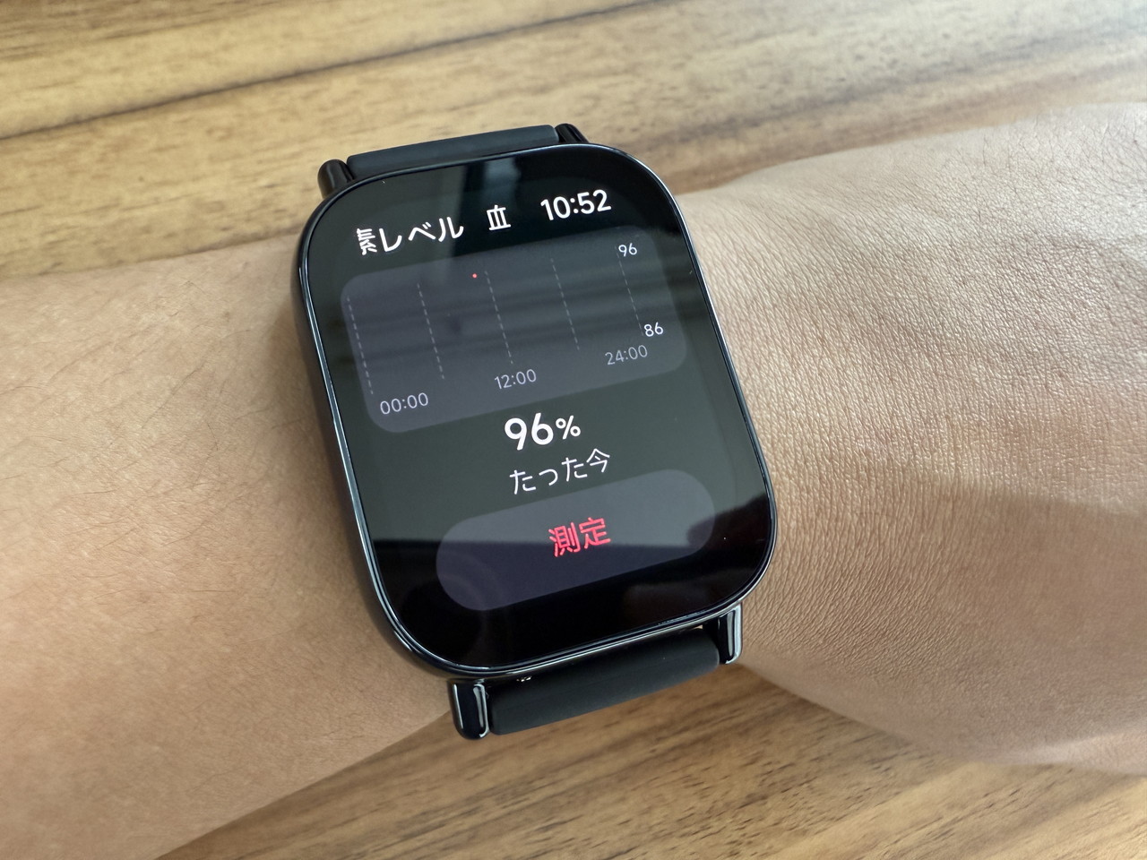 血中酸素濃度選択画面