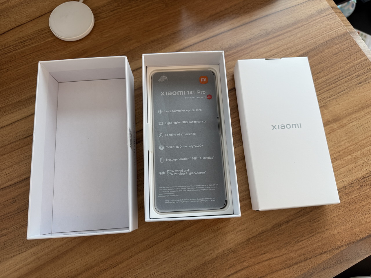 箱を開けた様子