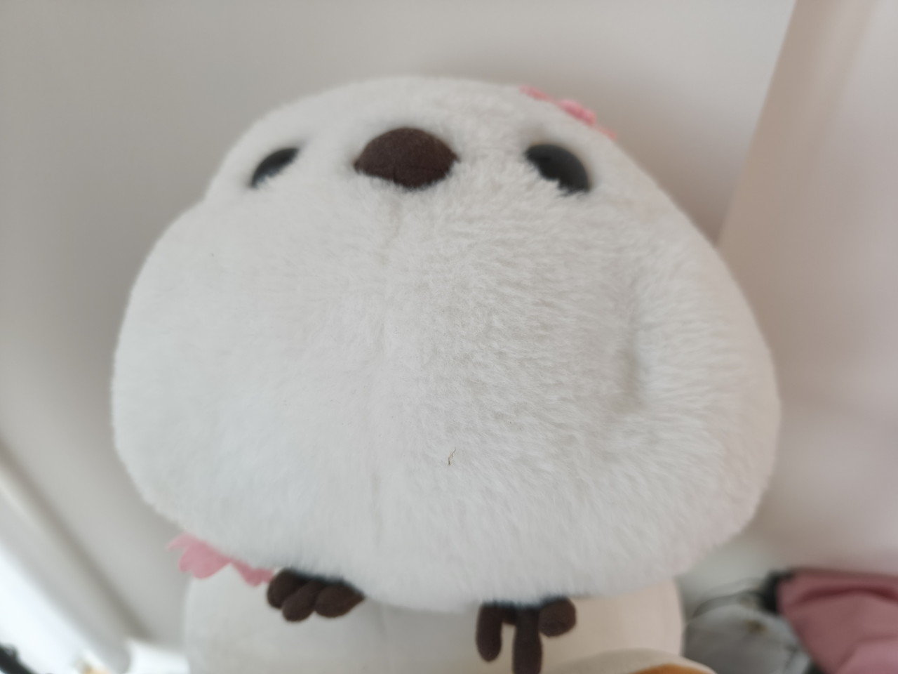 リアカメラでぬいぐるみを撮影した写真-ズーム