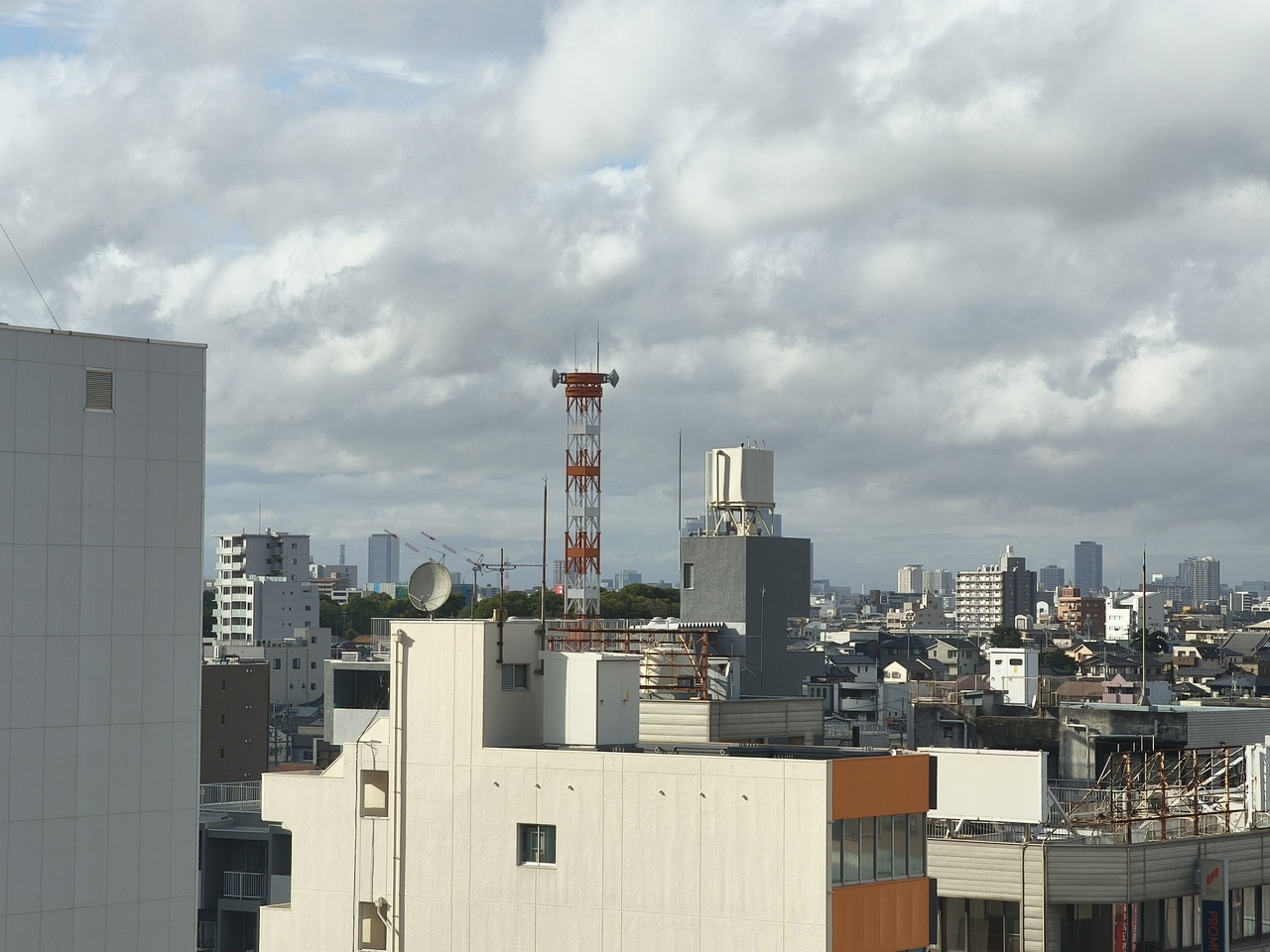 リアカメラで屋外を撮影した写真-4倍