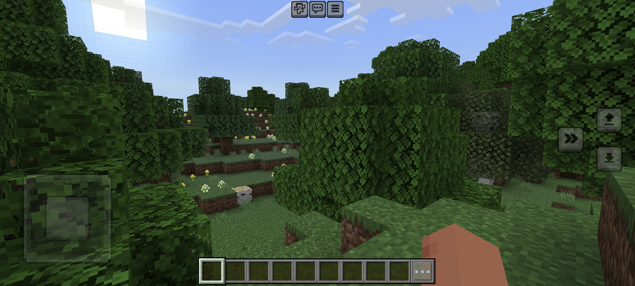 マインクラフトプレイの様子1