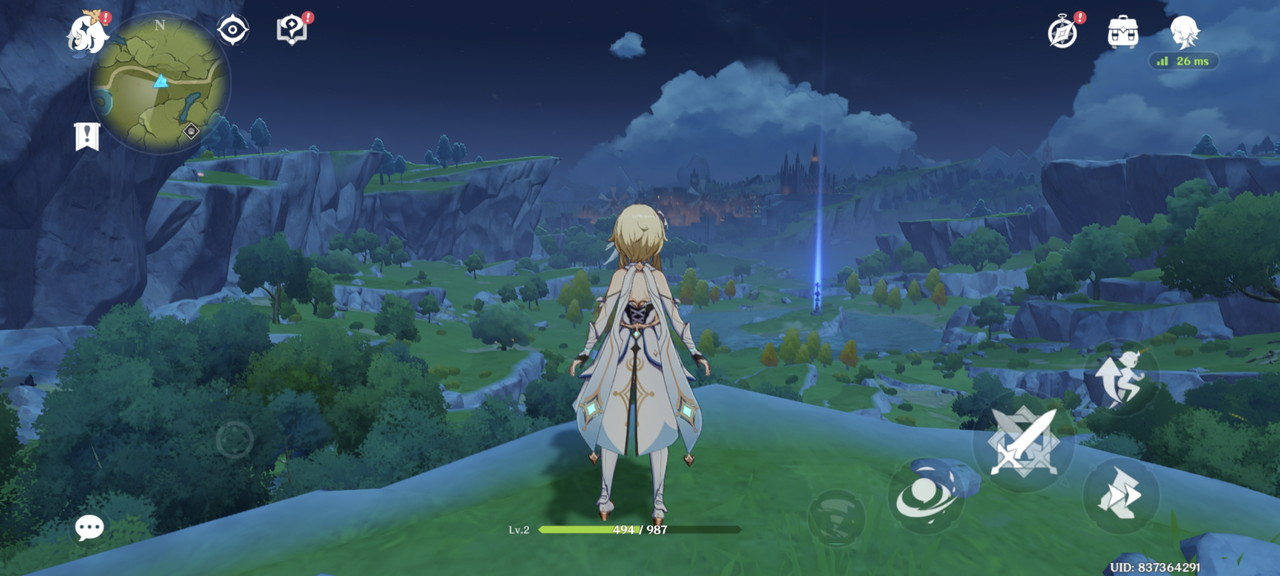 原神プレイの様子2