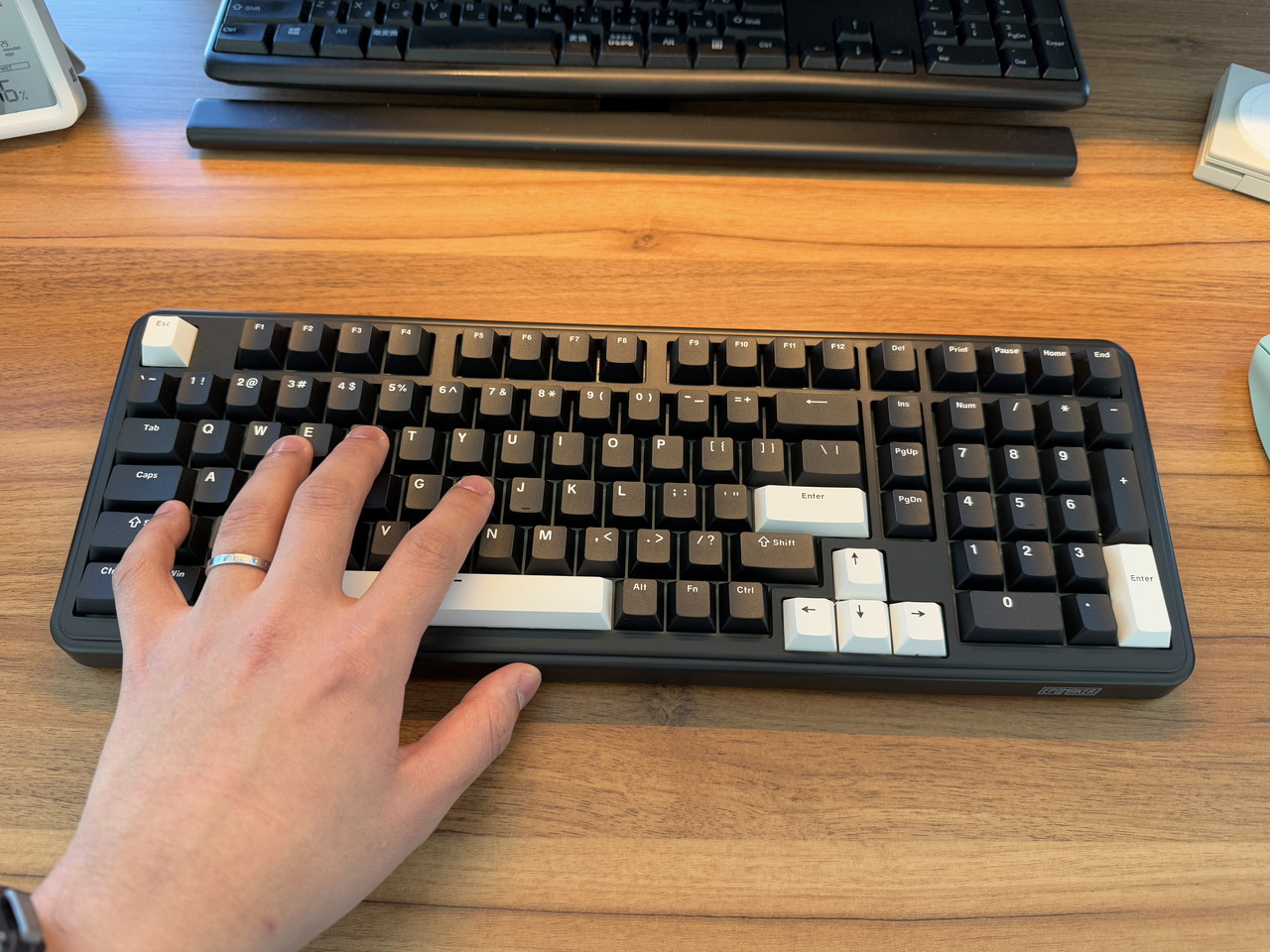 タイピングする様子