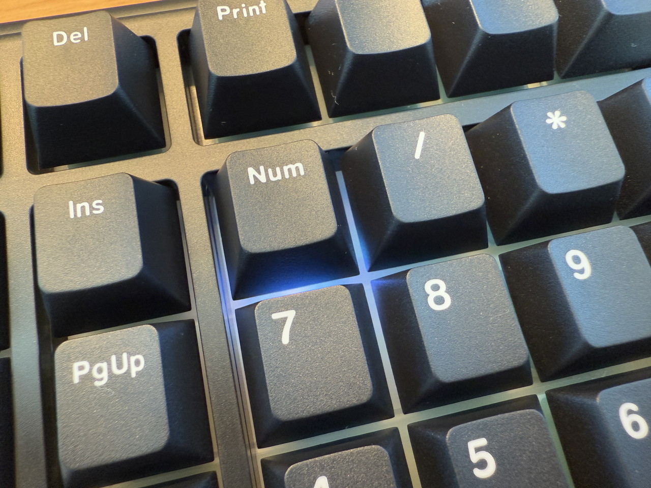 Numキーがオンになっている様子