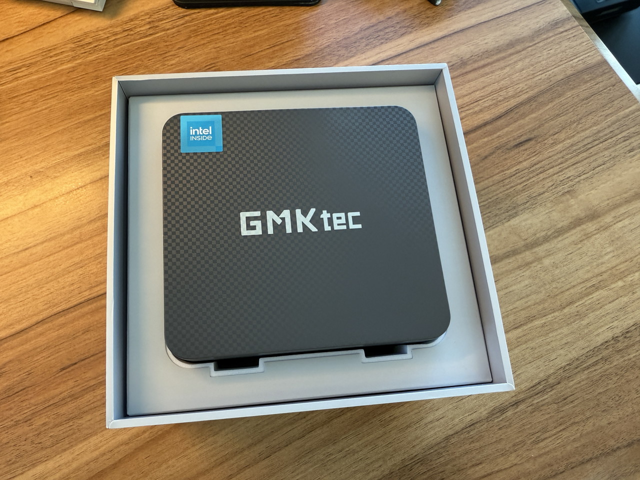 箱を開けた様子