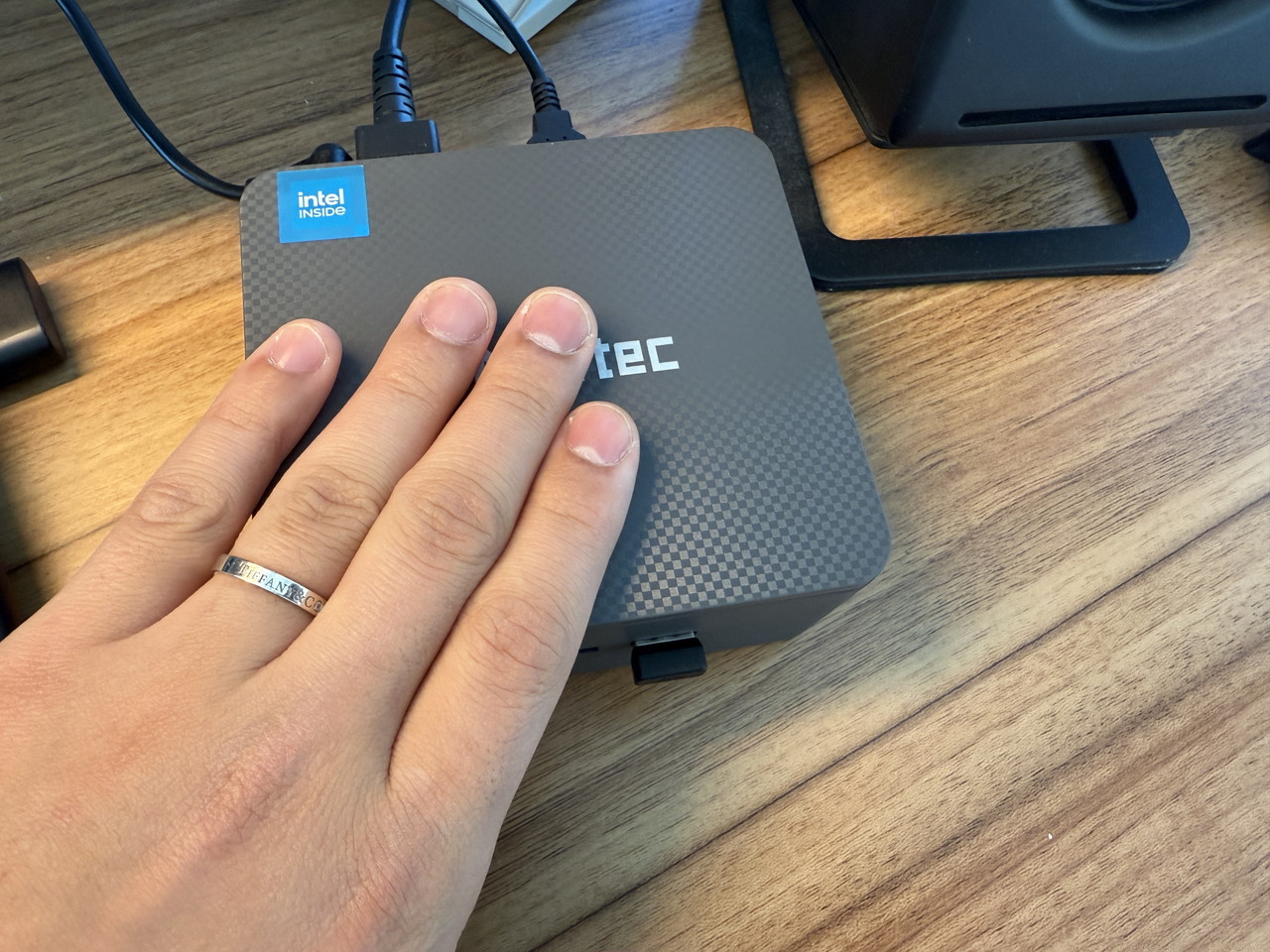 筐体上部の熱の確認