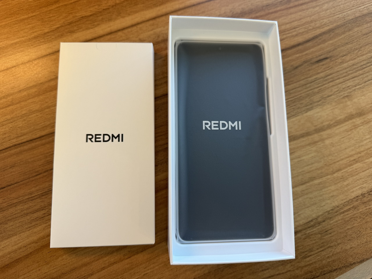 箱を開けた様子