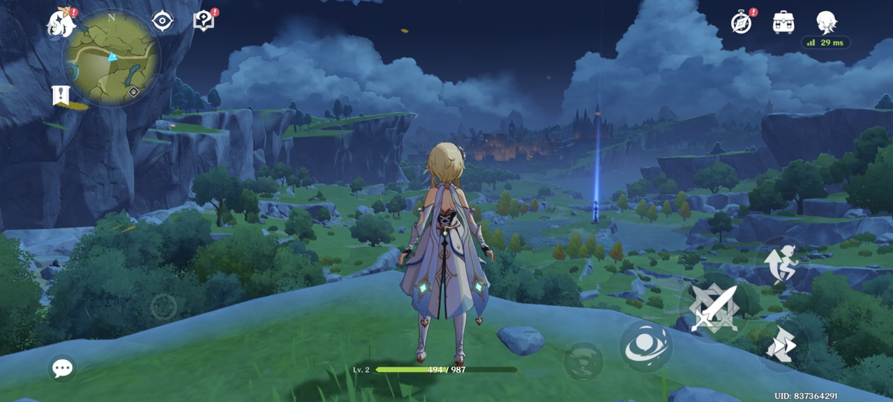 原神プレイの様子4