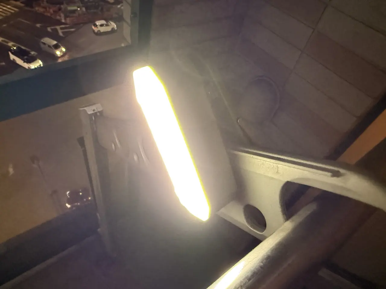 クリップ設置した様子-正面