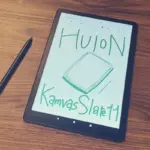 Huion Kamvas Slate 11にタブレットの絵を描いた