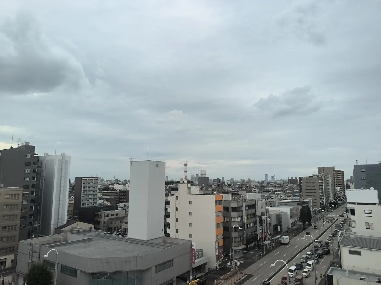 リアカメラで撮影した屋外(1倍)