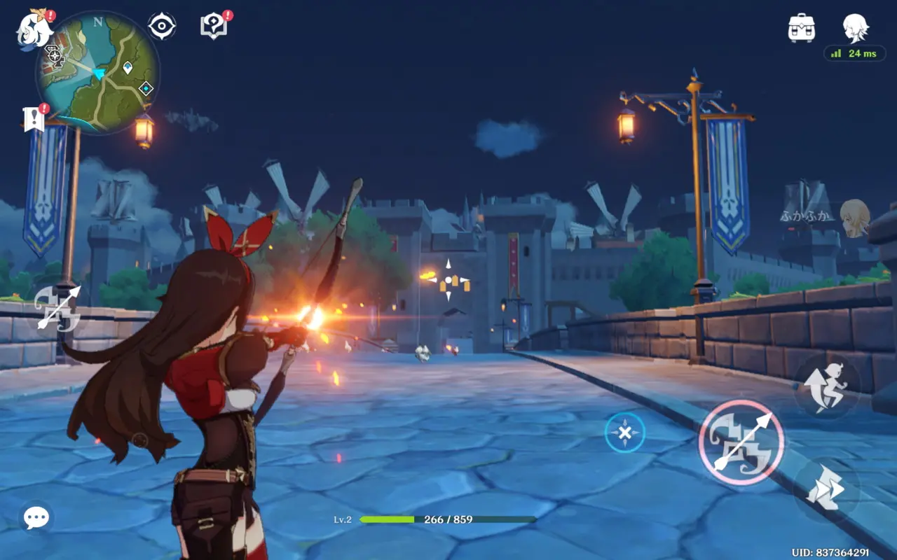 原神プレイ画面1