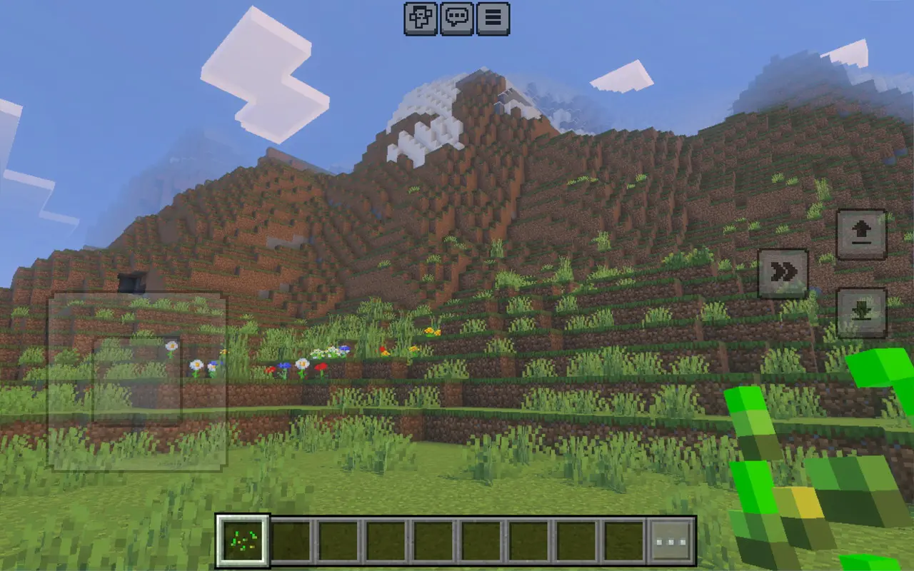 マインクラフトプレイ画面1