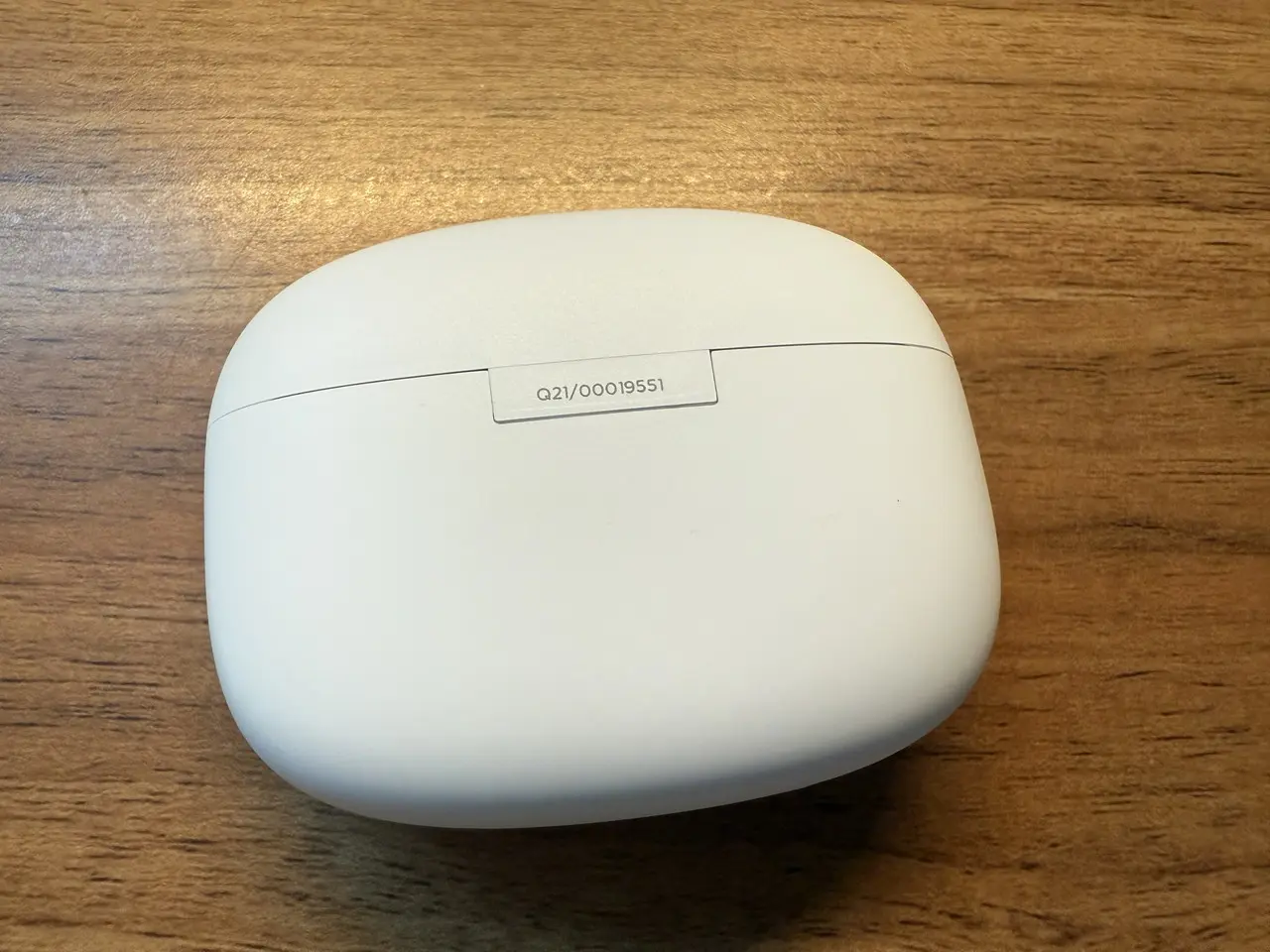 1MORE Q21の充電ケース(背面アングル)