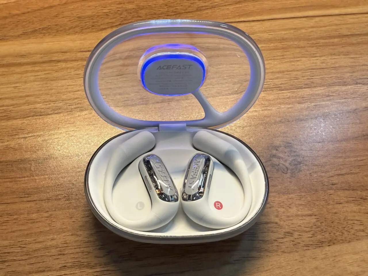 ACEFAST ACEFIT Proのチャージケースのフタを開けた様子