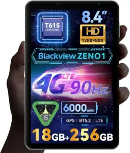 Blackview ZENO 1 実機レビュー！8.4型・軽量335g、4G対応＆スタンド