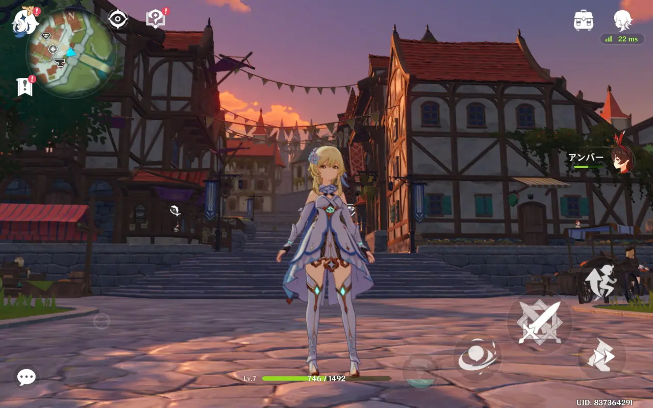 原神のプレイ画面2