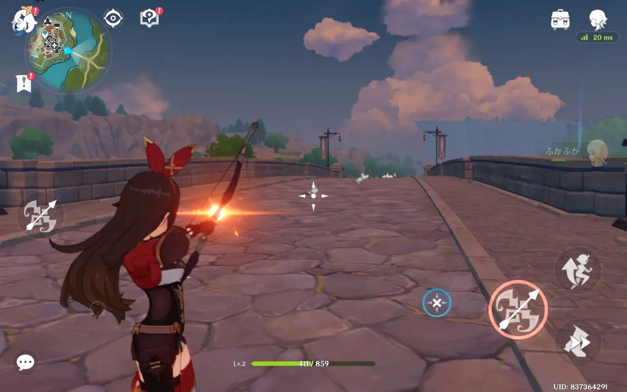 原神のプレイ画面3