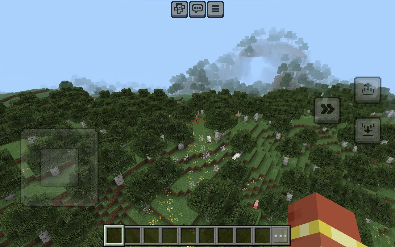 マインクラフトプレイ画面1