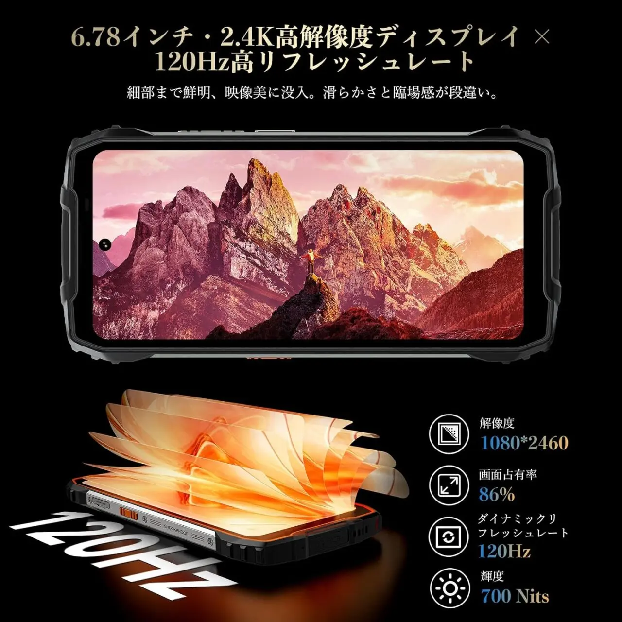 OSCAL Pilot 3のディスプレイ仕様