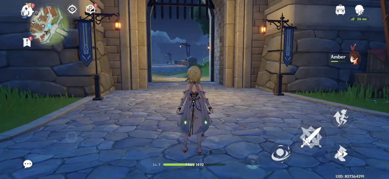 原神のプレイ画面2