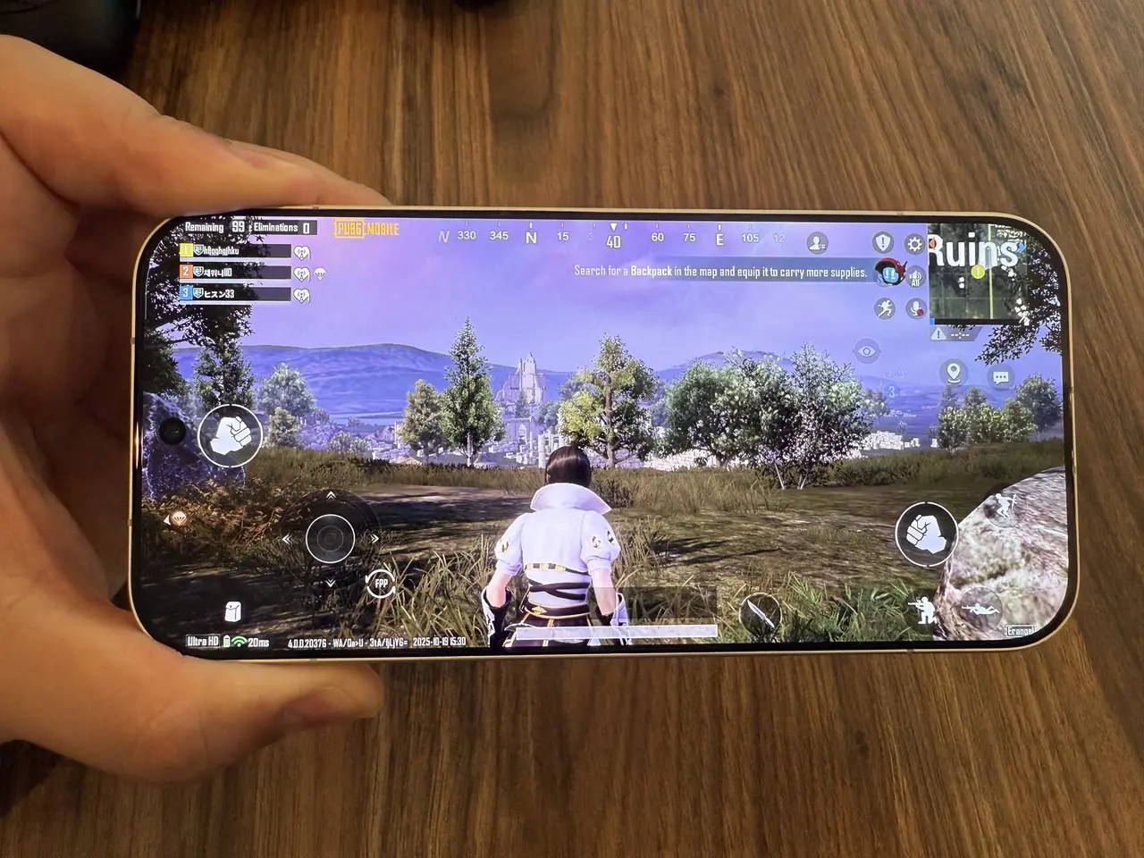 PUBGプレイ画面1