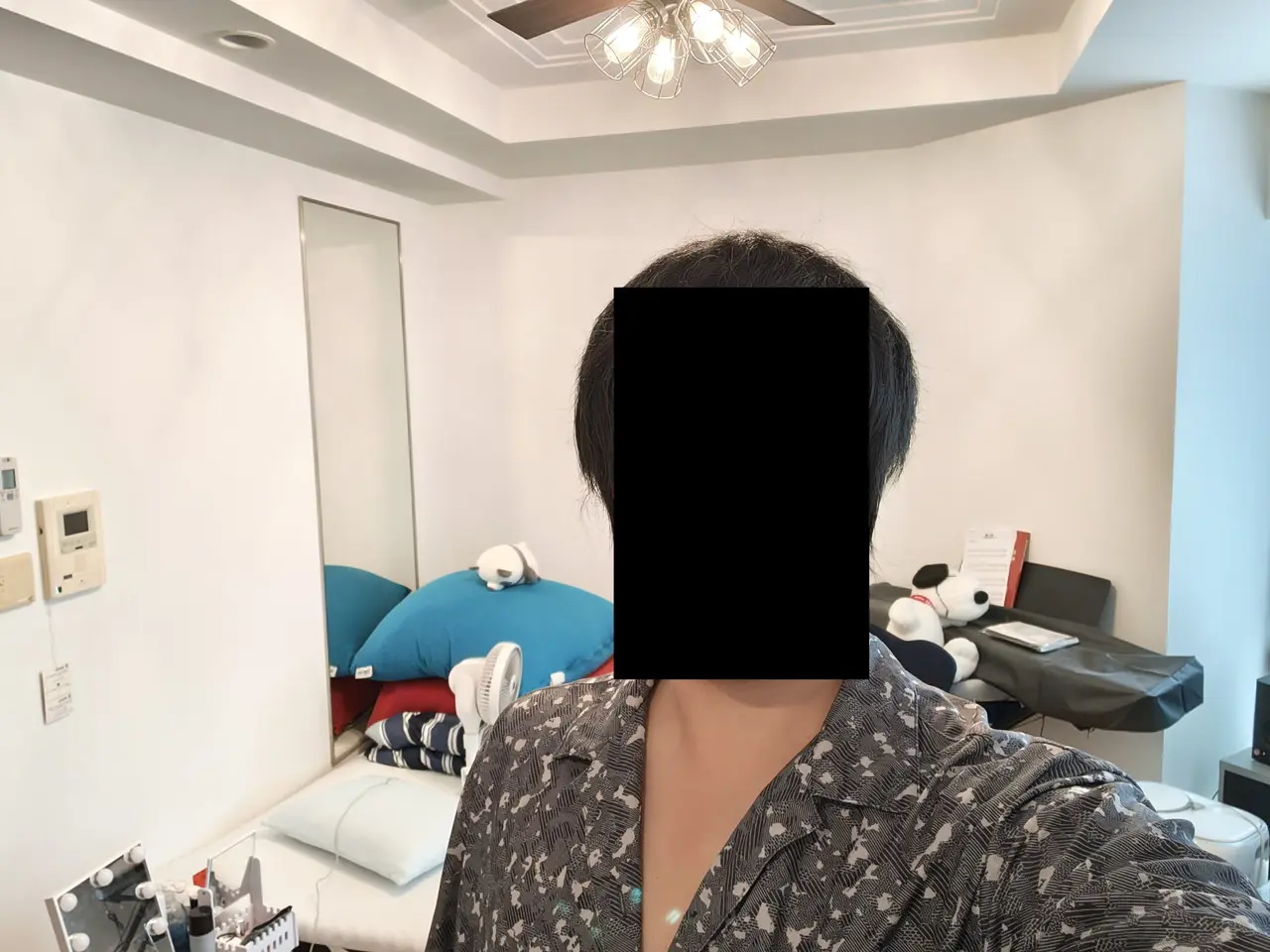 実際にフロント(前面)カメラで撮影した写真