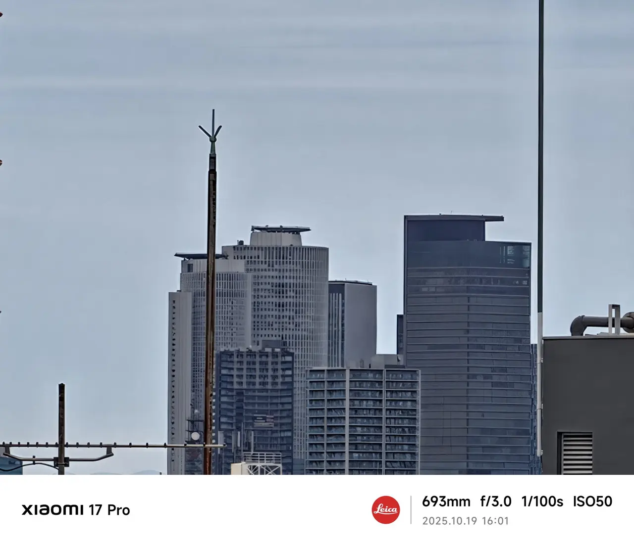 Xiaomi 17 Proのリアカメラで撮影した屋外(30倍)