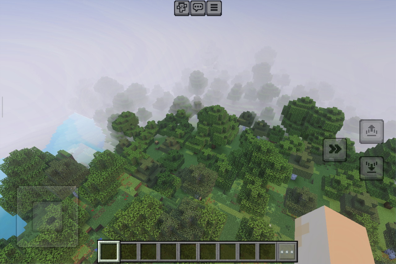 マインクラフトのプレイ画面2