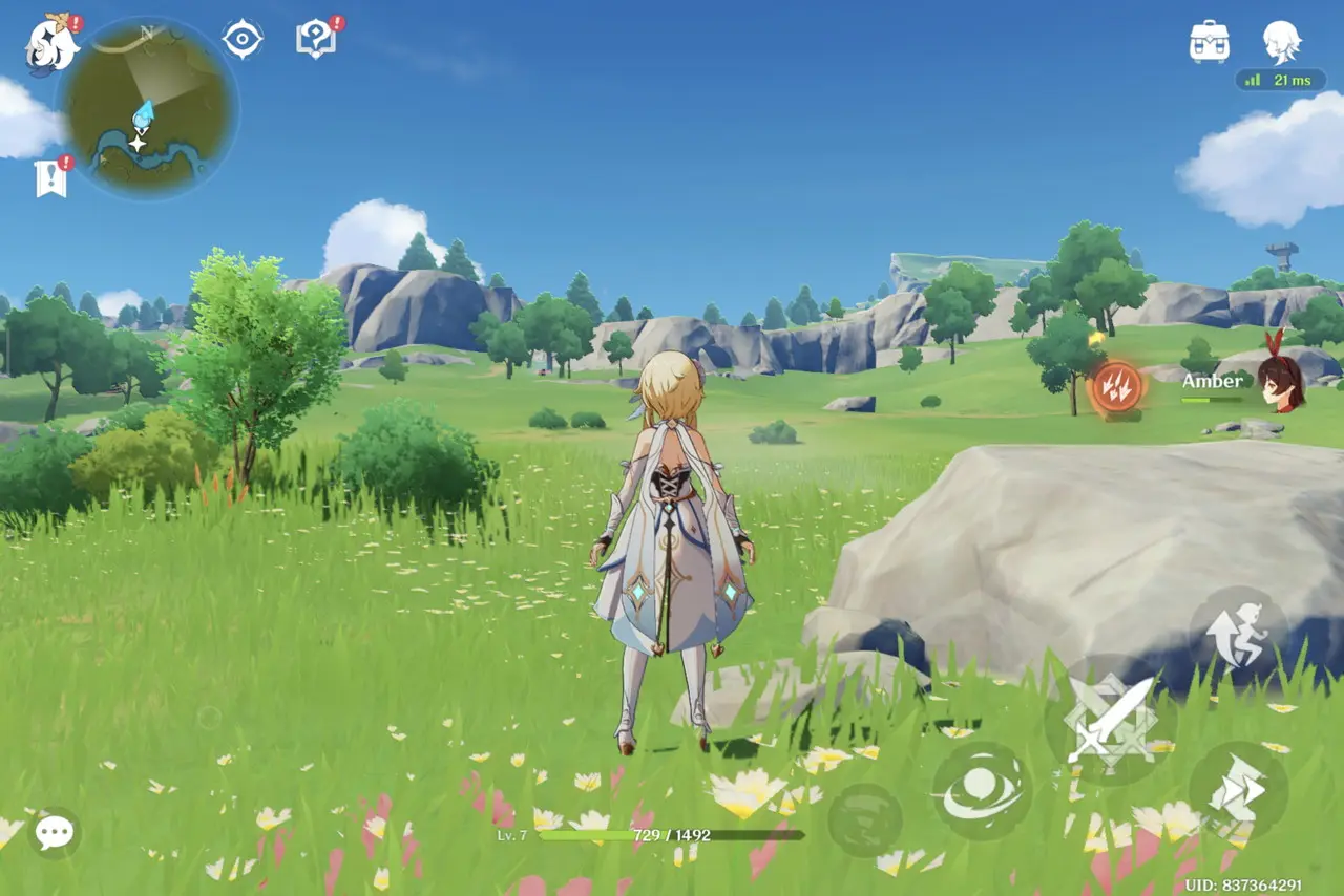 原神のプレイ画面4