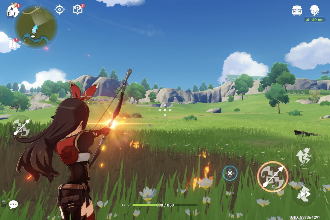 原神のプレイ画面5