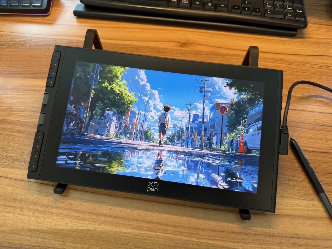 XPPen Artist 12 3rdで二次元イラストを表示している様子