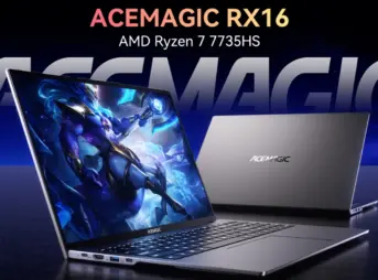 ACEMAGIC RX16 7735HSモデルのキービジュアル