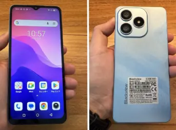 Blackview WAVE 9Cの裏表