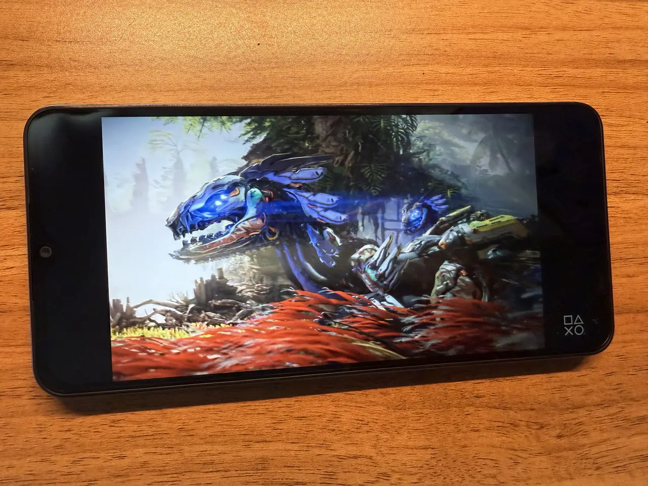 Blackview WAVE 9Cでゲーム動画を視聴している様子