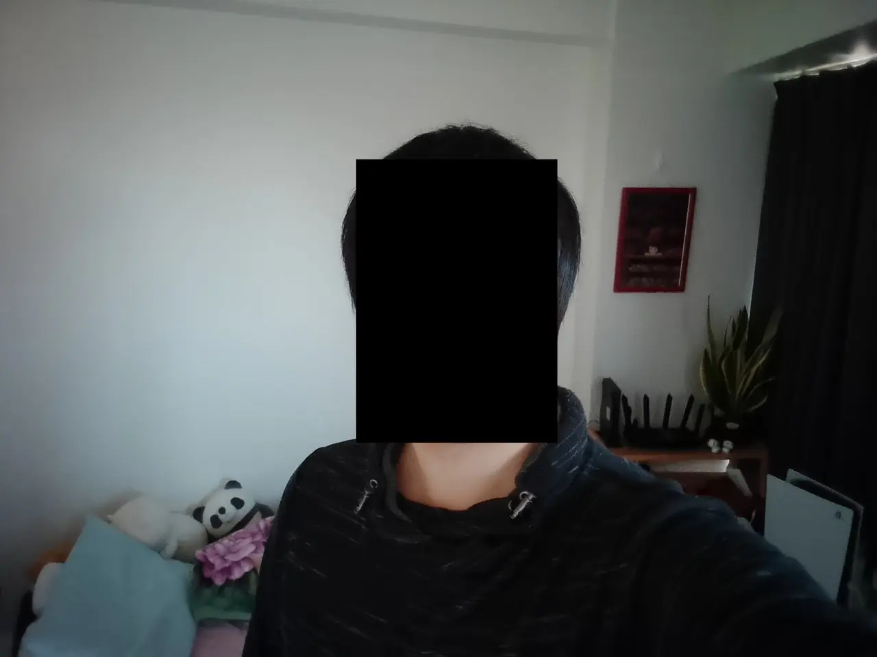 Blackview WAVE 9Cのフロントカメラで自撮りした写真