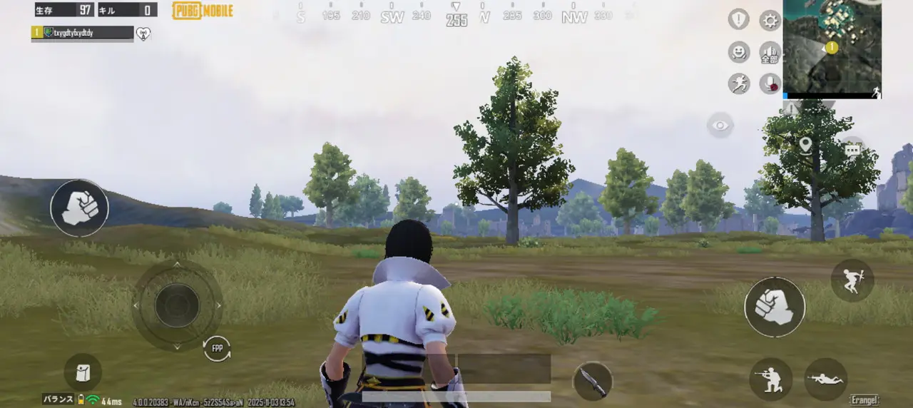 PUBGのプレイ画面2