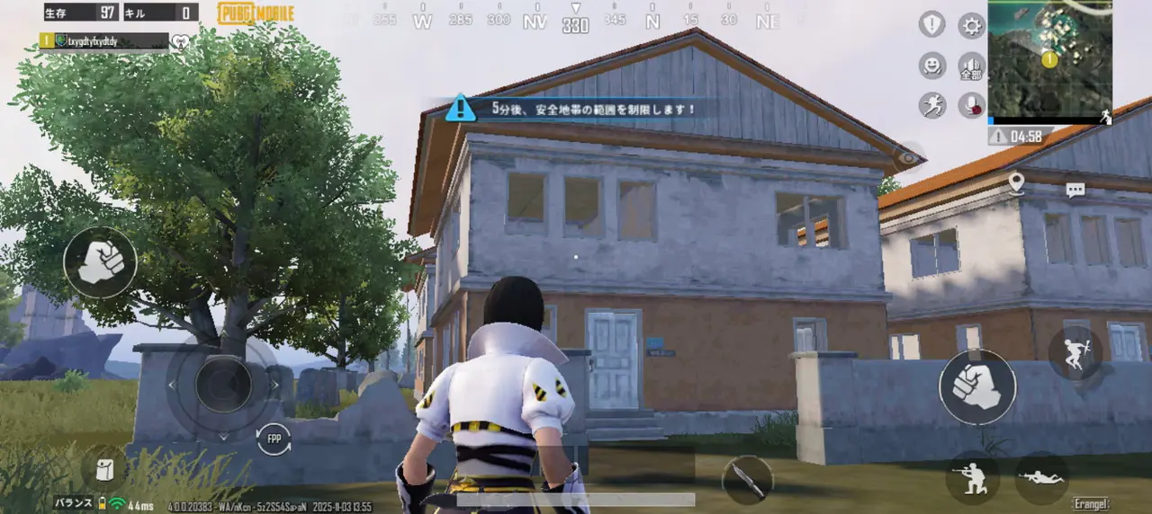 PUBGのプレイ画面3