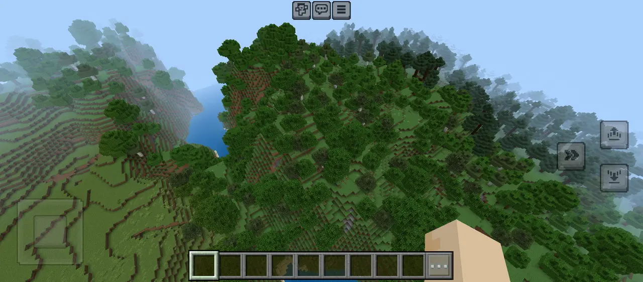 マインクラフトのプレイ画面1