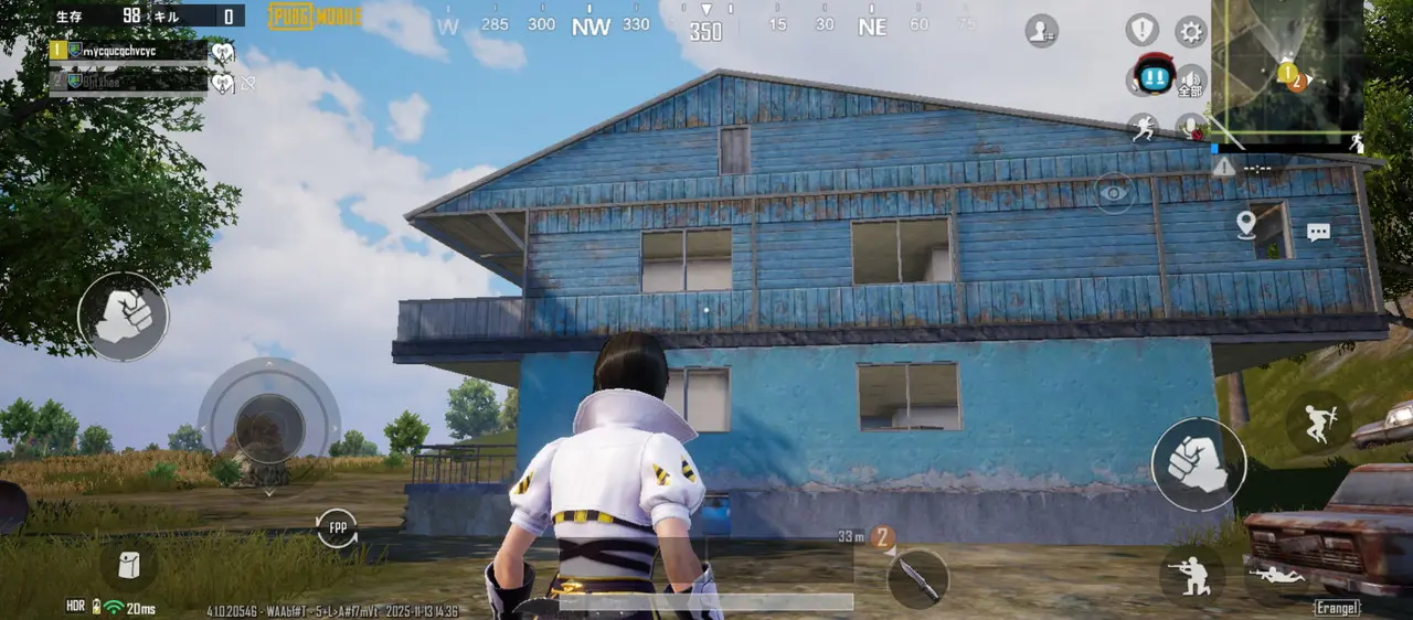 PUBGプレイ画面2