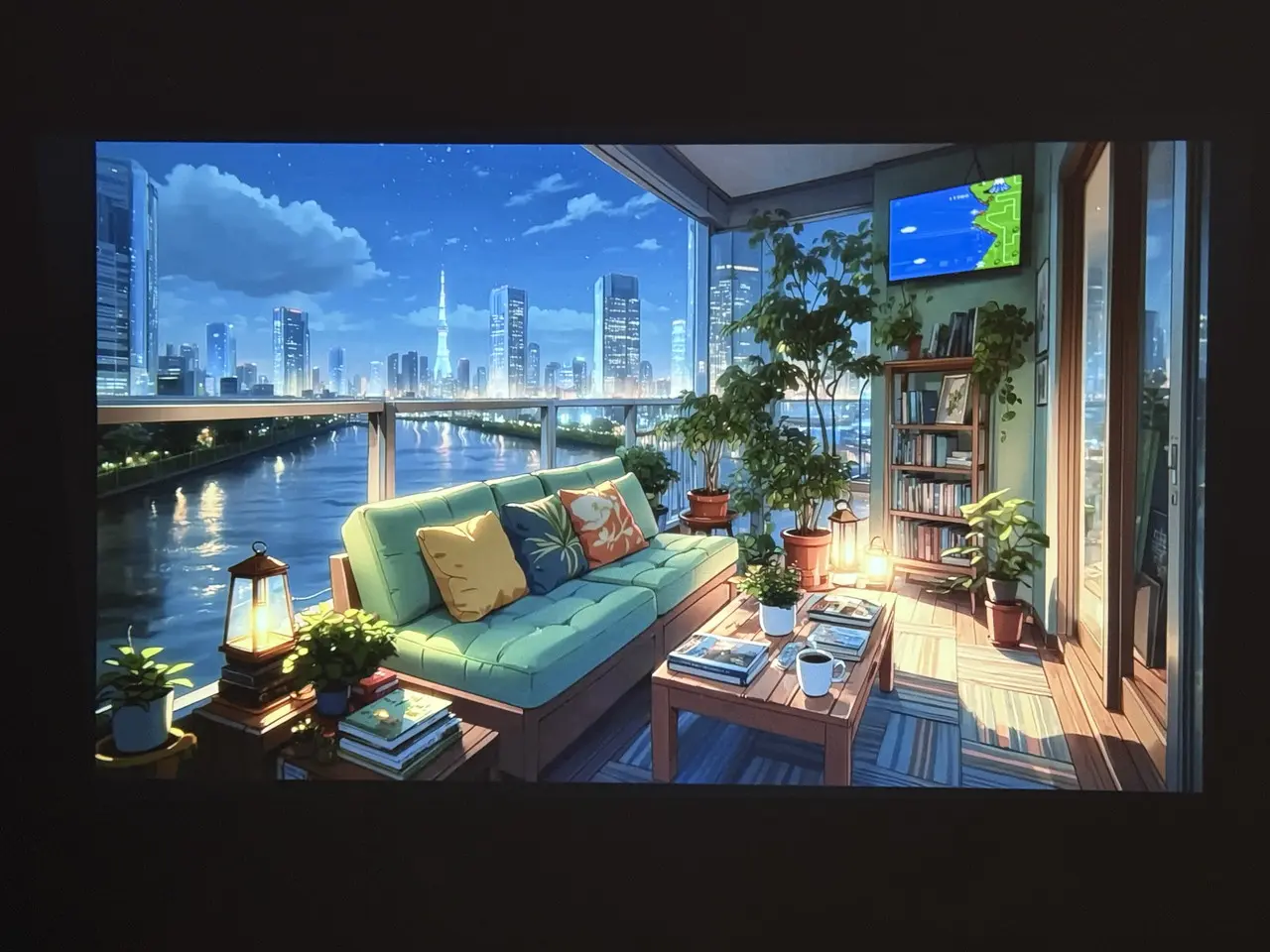 iWiMiUS P65で投影した映像