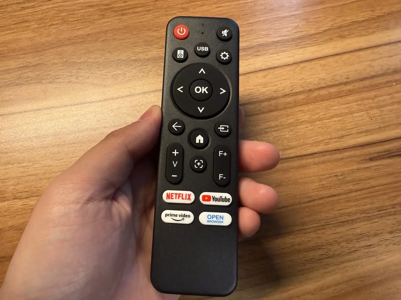 プロジェクター遠隔操作用のリモコン