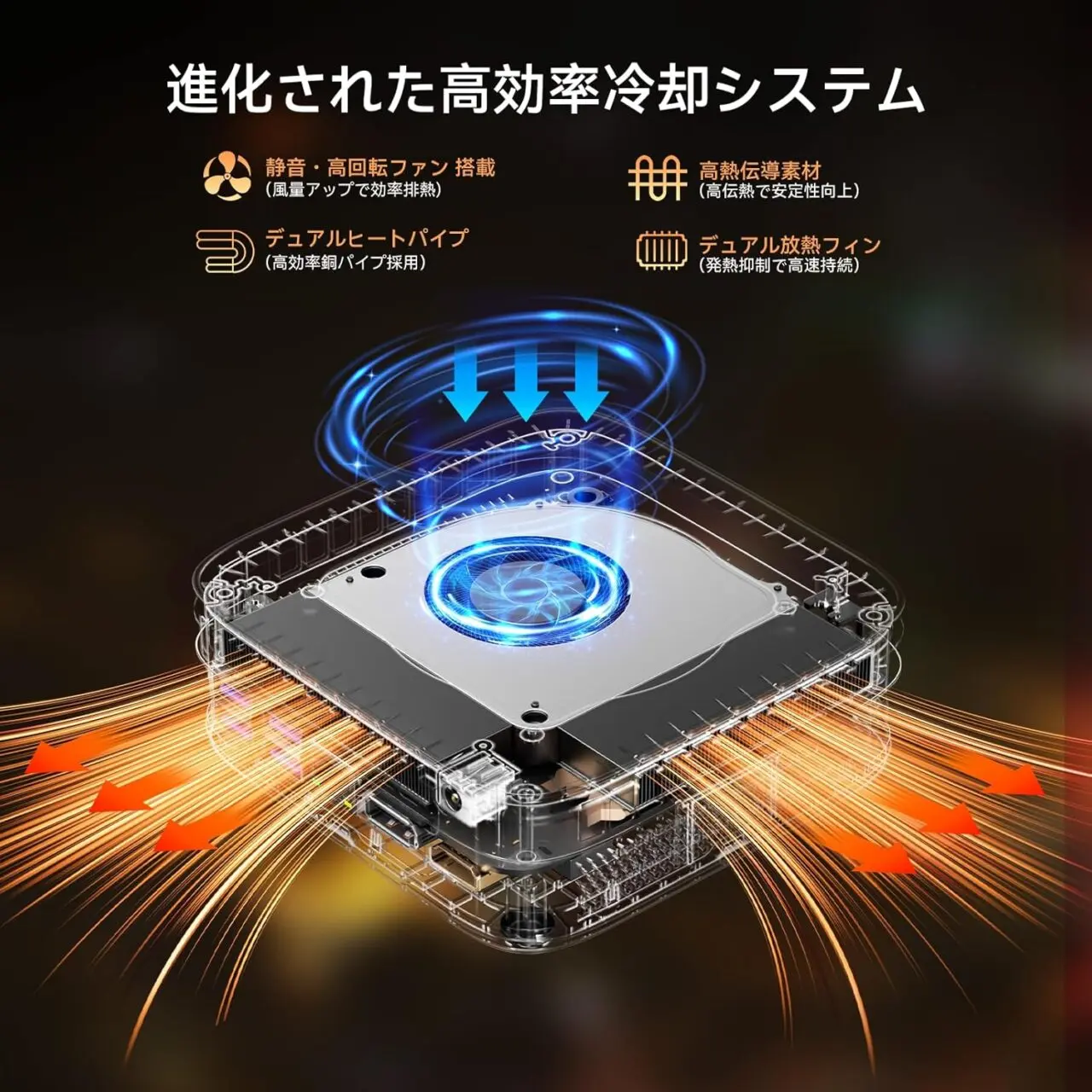 高効率冷却ファンイメージ