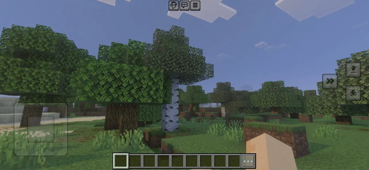 マインクラフトのプレイ画面1