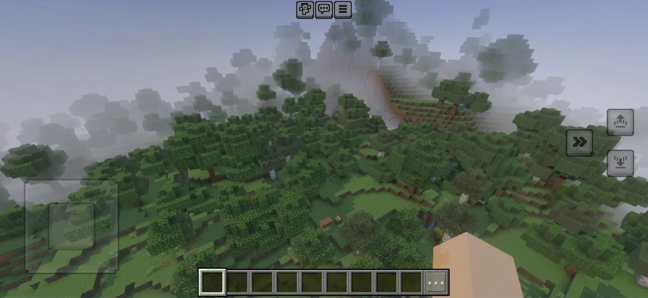 マインクラフトのプレイ画面2