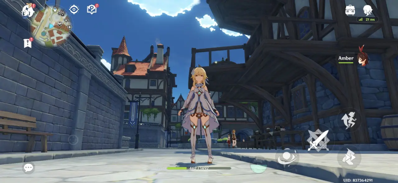 原神のプレイ画面2