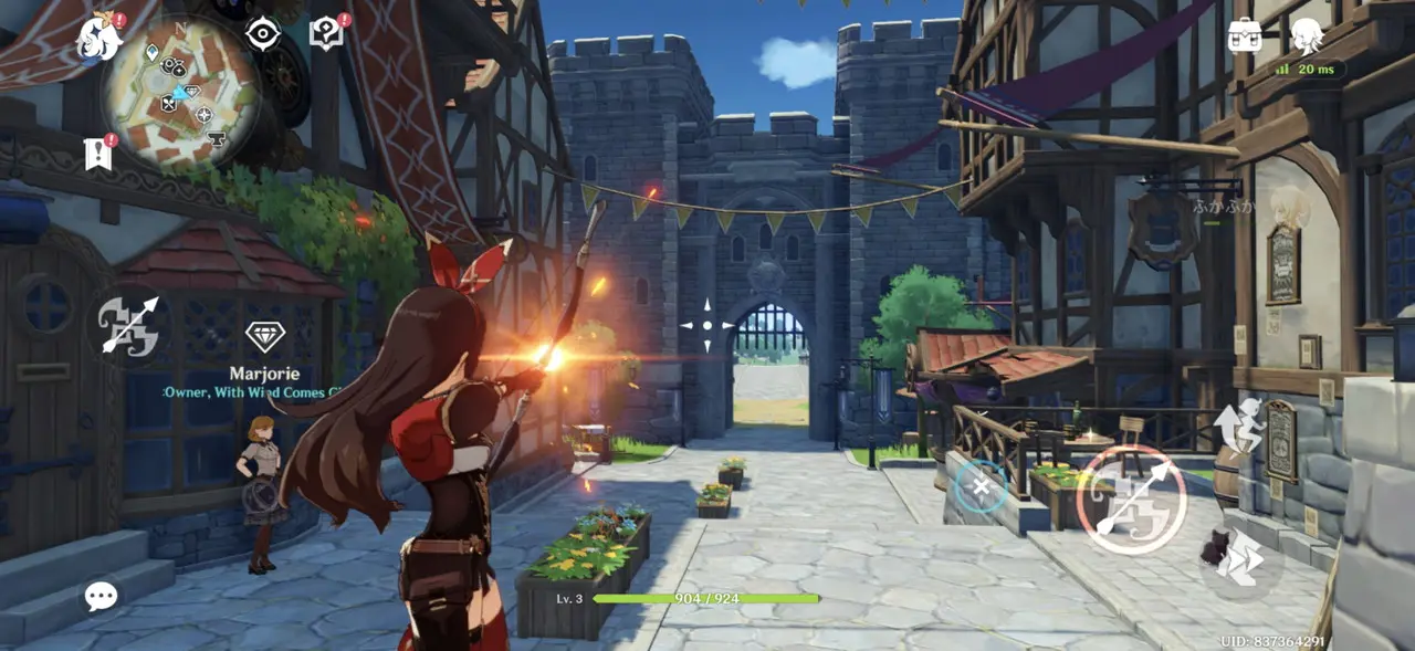 原神のプレイ画面4